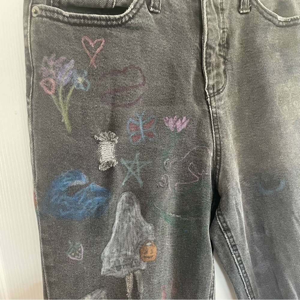 Wild Fable Painted Ripped Jeans - Picture 5 of 8